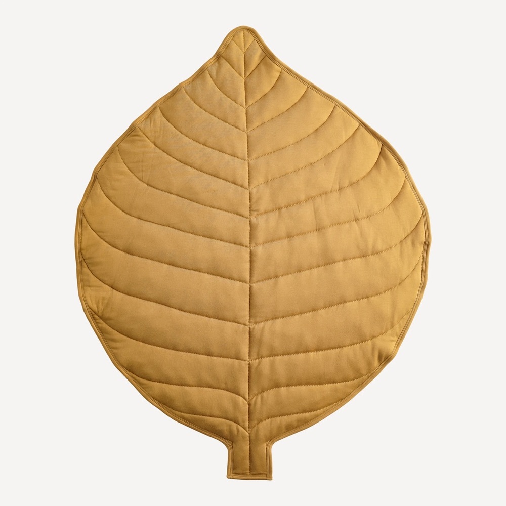 Kate Quinn Honey Mustard Leaf Play Mat